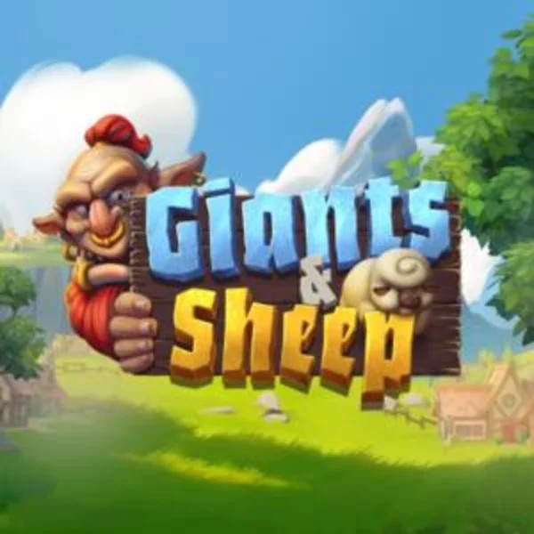 Giants and Sheep slot logo by Relax Gaming at Yeet Casino